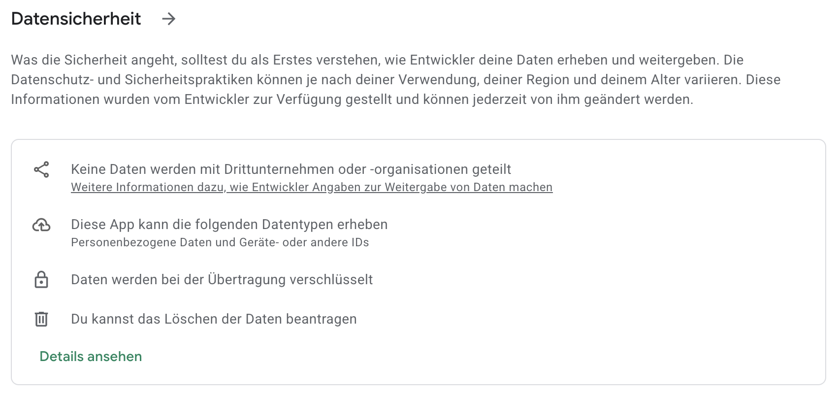 So sehen die Datenschutzeinstellungen für Android-Nutzer aus